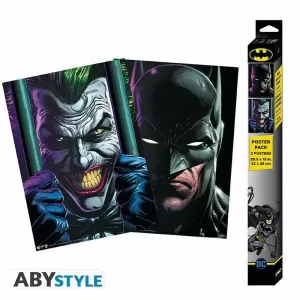 SET 2 POSTERS BATMAN Y JOCKER -52X38- (DC)