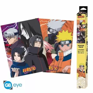 SET 2 POSTERS NINJAS DE KONOHA Y DESERTORES -52X38- (NARUTO)