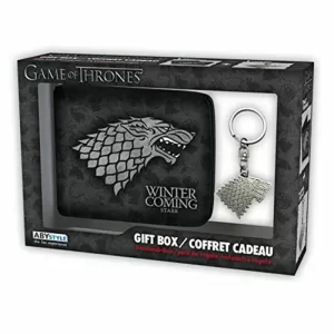 PACK REGALO CARTERA + LLAVERO CASA STARK (JUEGO DE TRONOS)