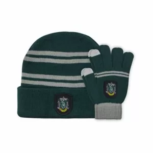 SET GUANTES TACTILES & GORRO SLYTHERIN (HARRY POTTER)