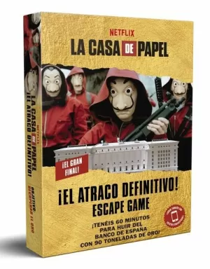 JUEGO ESCAPE GAME ¡EL ATRACO DEFINITIVO! (LA CASA DE PAPEL)